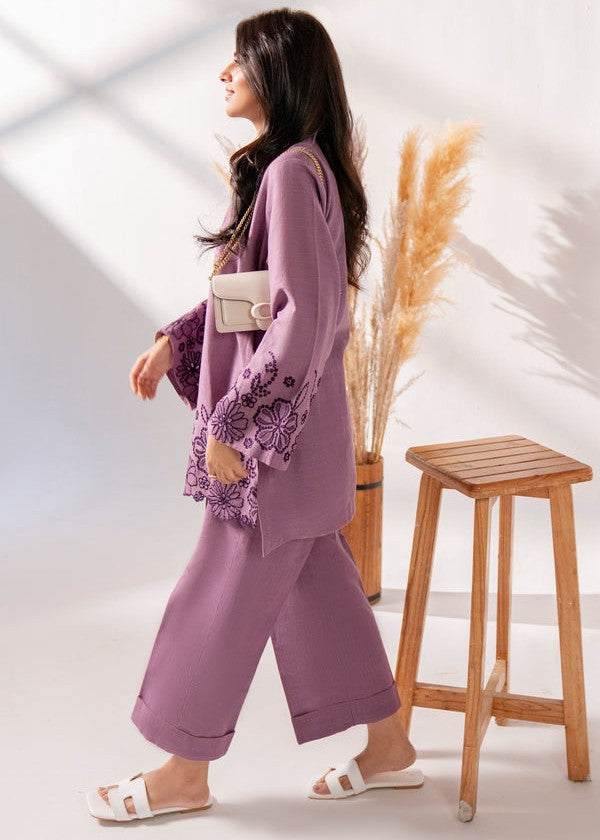 Kiara Mauve Embroidered Women 2pcs
