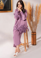 Kiara Mauve Embroidered Women 2pcs