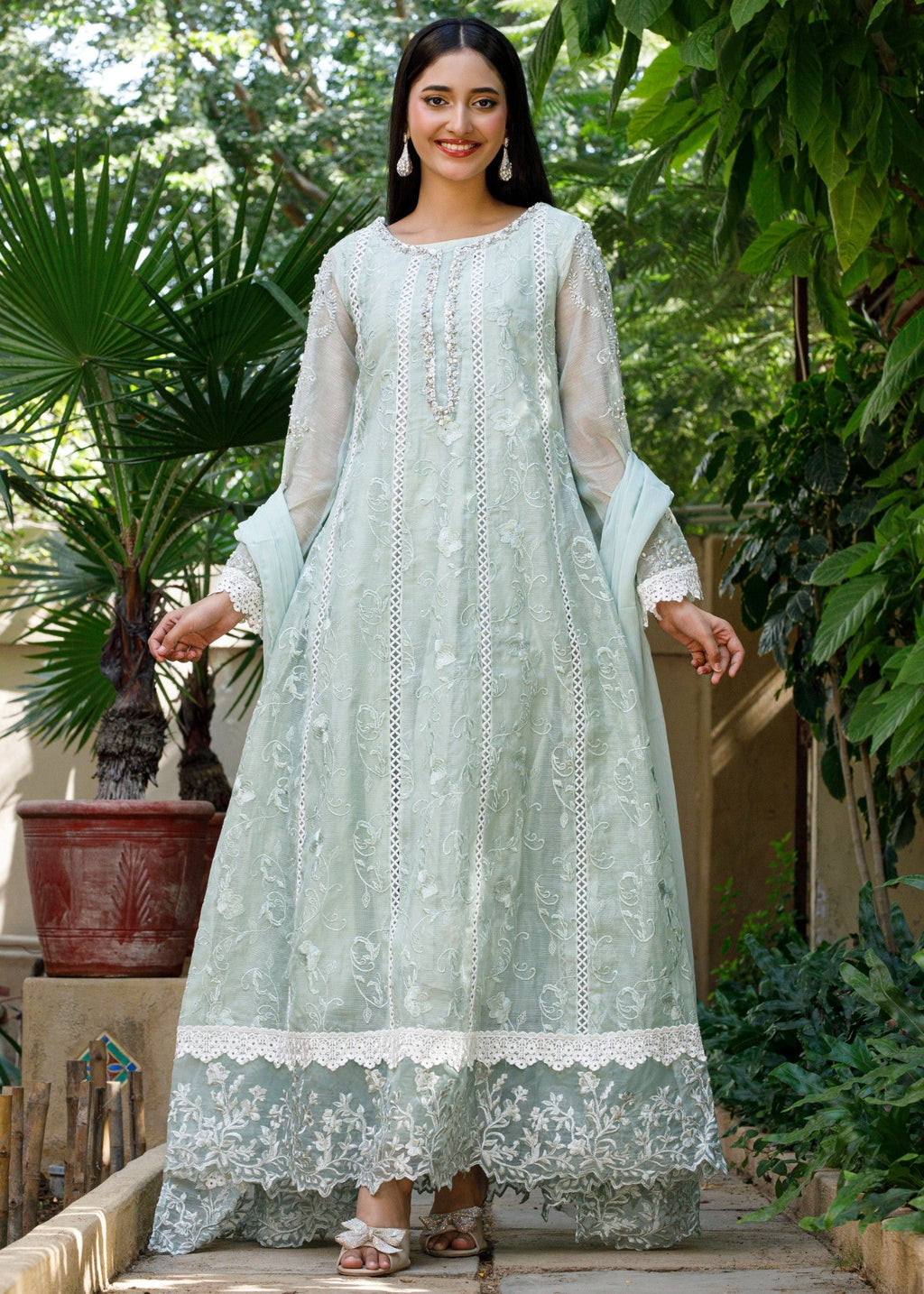 Mona Embroidery Nocturne Bliss mint green Women 3pcs