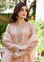 Mona Embroidery Pearl Symphony peach Women 3pcs