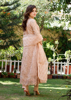 Mona Embroidery Pearl Symphony peach Women 3pcs