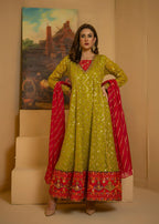 Ayesha Closet Zarqa Lime Green Women 3pcs