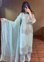 Four Season Boutique JUMMI CHIFFON ICEBLUE Women 3pcs