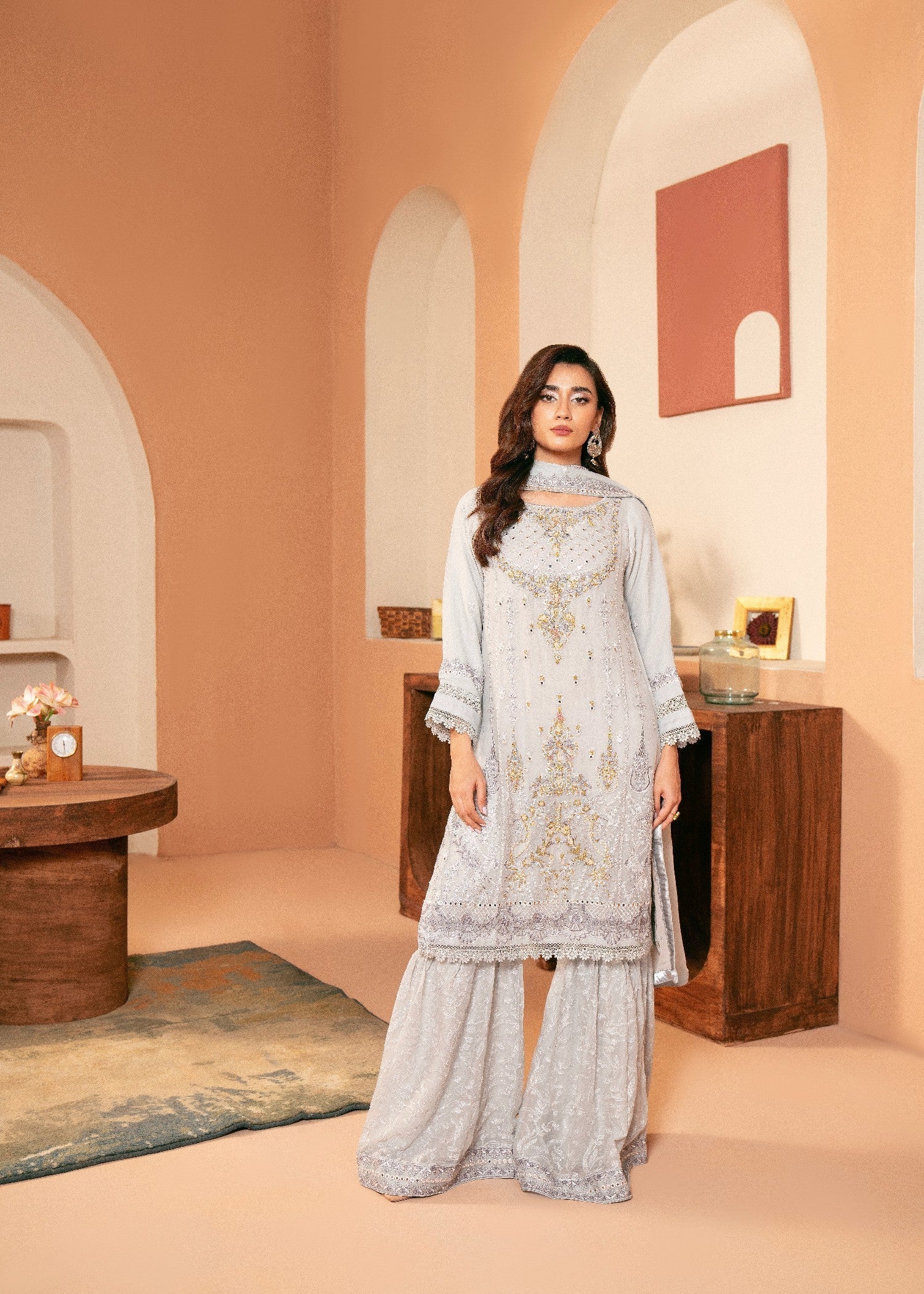 Kaamdar By Nofl Farooq Saazina Women 3pcs