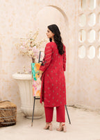Kalamkari Embroidered Lawn Kurta set Women 2pcs