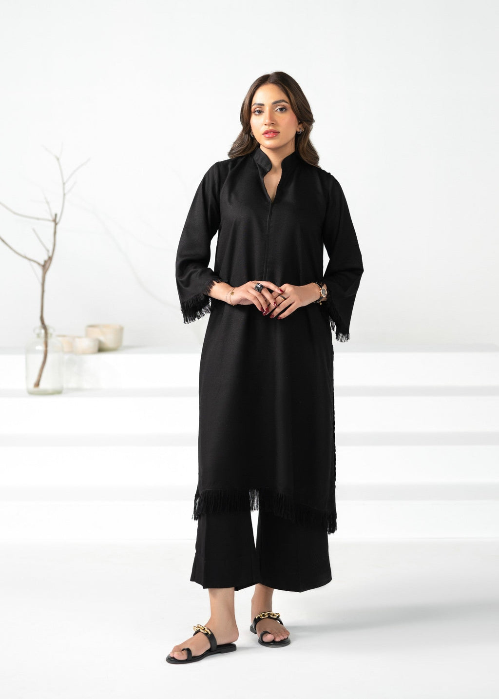 Divinely Crafted Women's Cord Sets Bold Statements Noir Black Lea Fall Women 2pcs