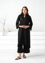 Divinely Crafted Women's Cord Sets Bold Statements Noir Black Lea Fall Women 2pcs