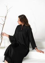 Divinely Crafted Women's Cord Sets Bold Statements Noir Black Lea Fall Women 2pcs