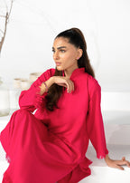 Divinely Crafted Women's Cord Sets Bold Statements Scarlet Blaze Red Lea Fall Women 2pcs