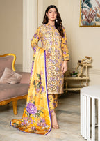 Sahibas By Mirza Kanwal Yellow Women 3pcs