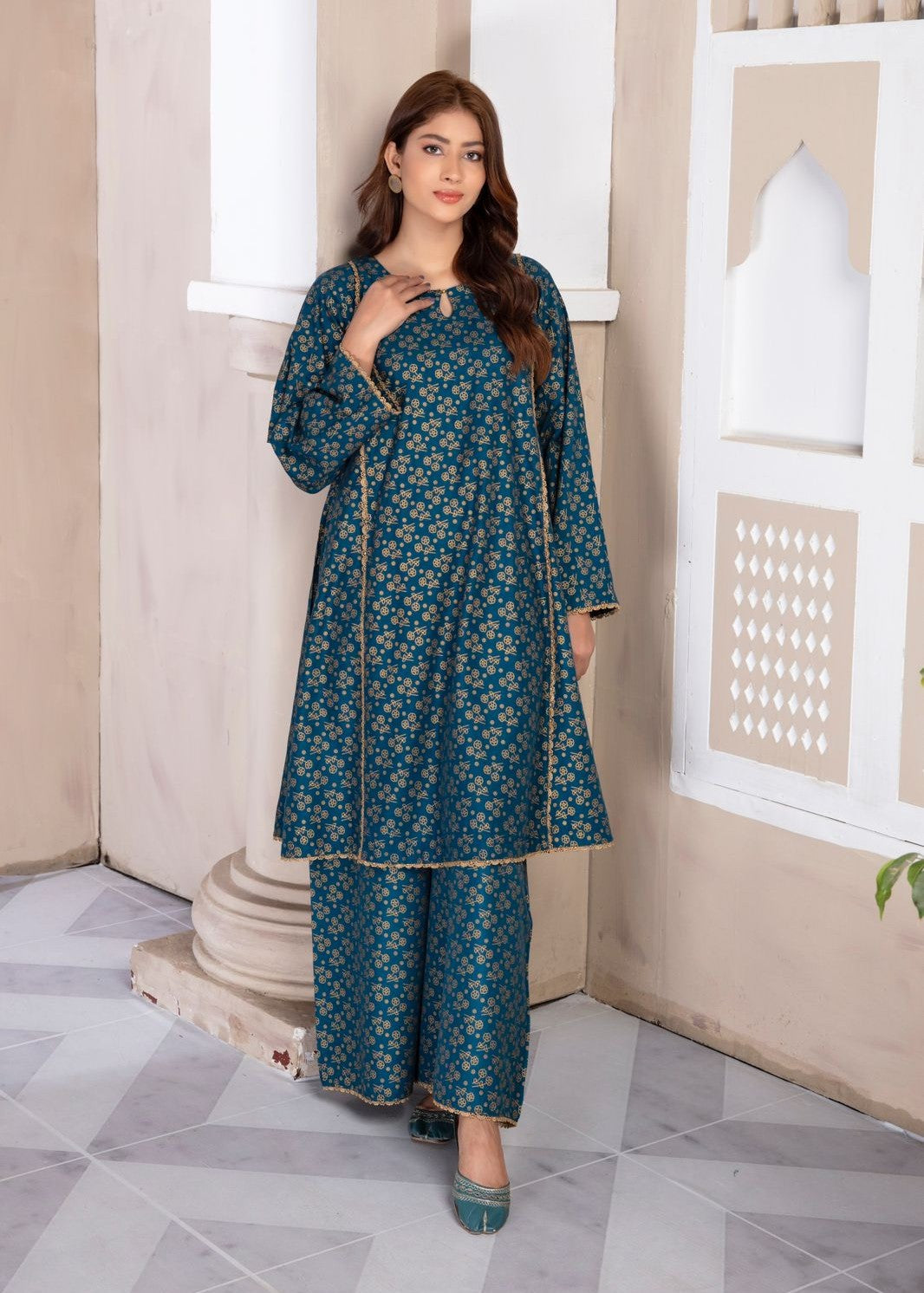 B.K Clothings TEAL AURA Women 2pcs