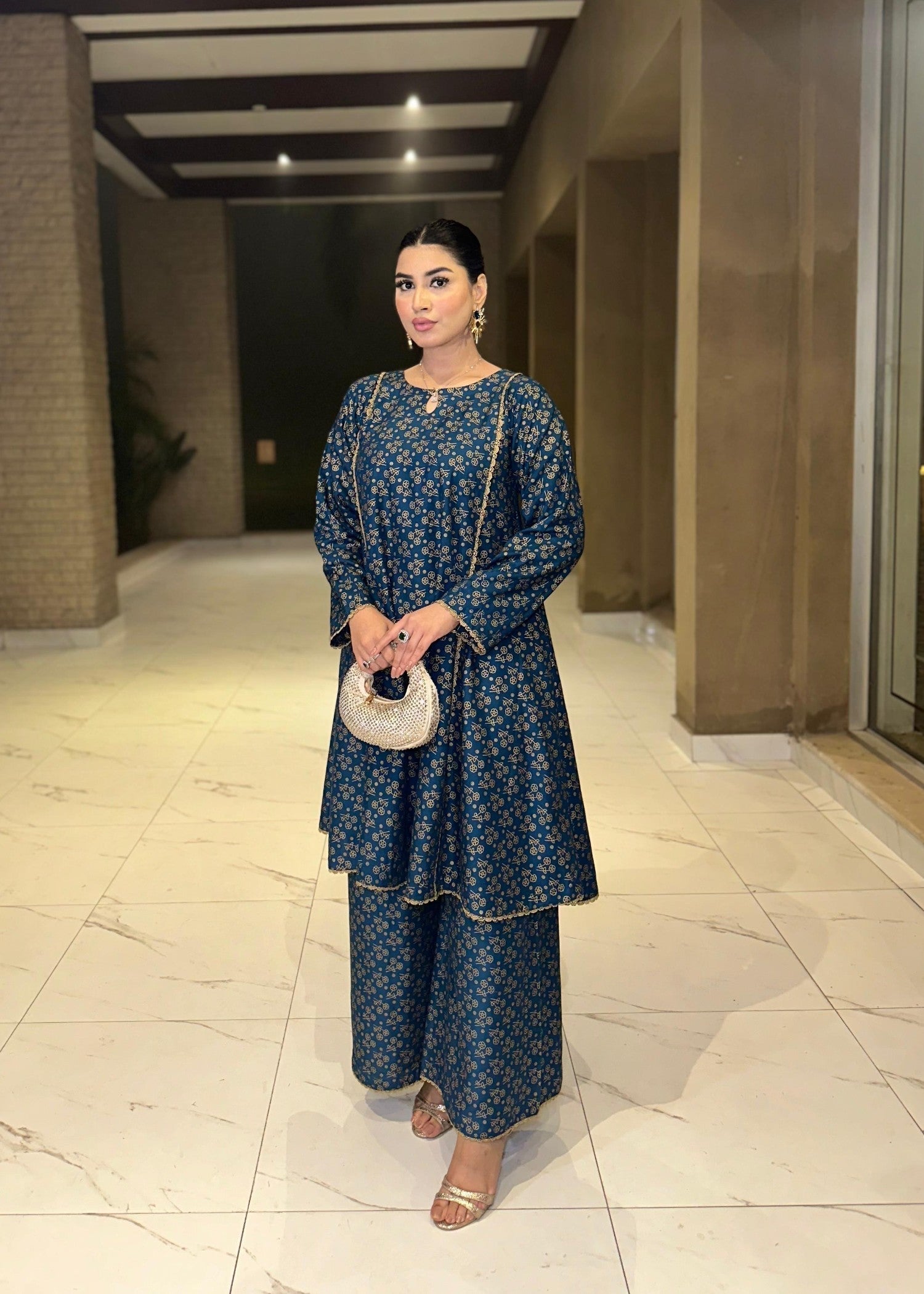 B.K Clothings TEAL AURA Women 2pcs