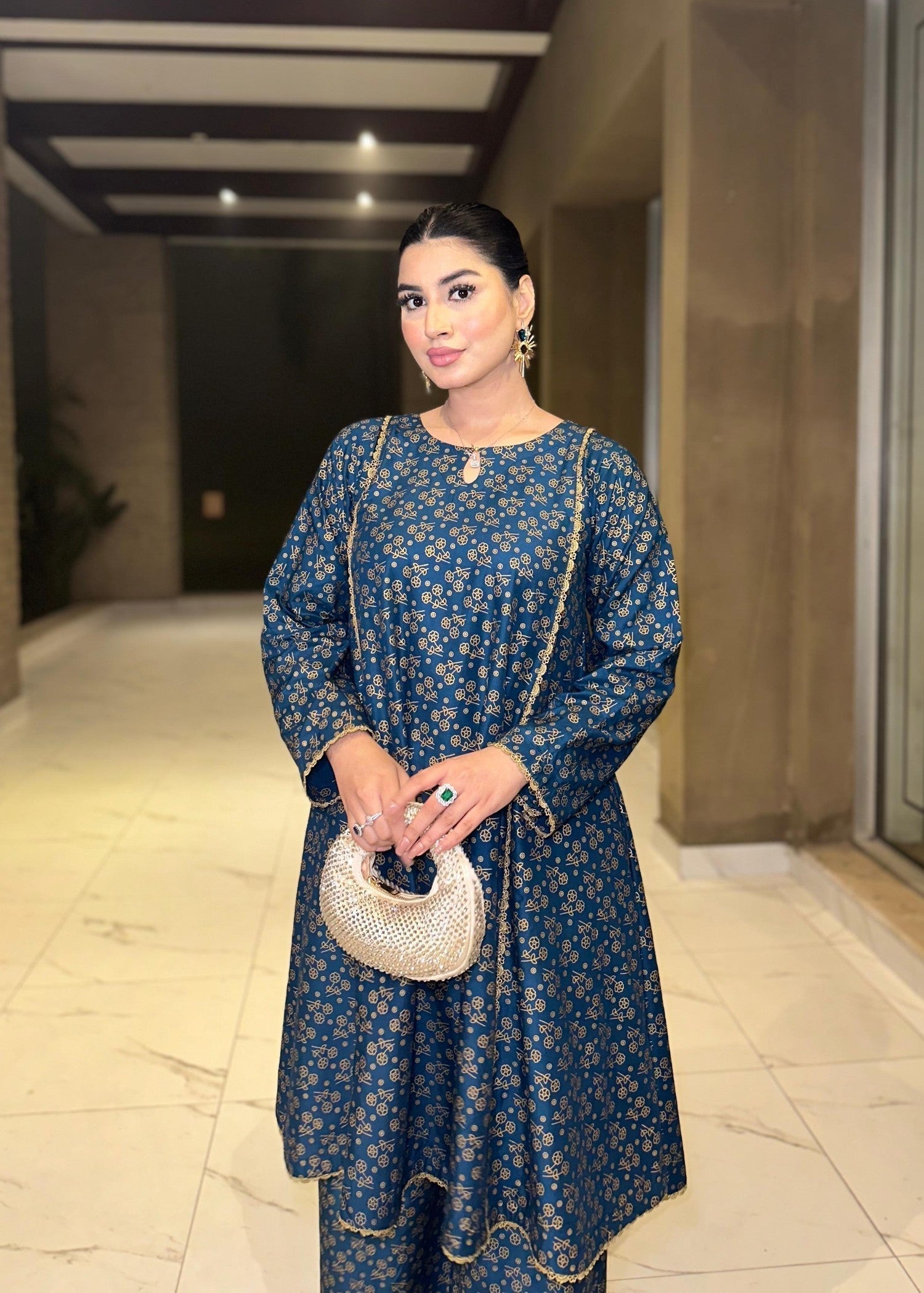 B.K Clothings TEAL AURA Women 2pcs