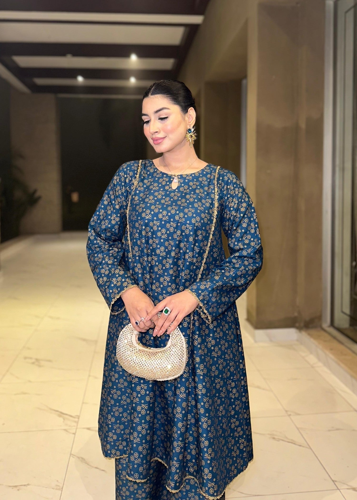 B.K Clothings TEAL AURA Women 2pcs