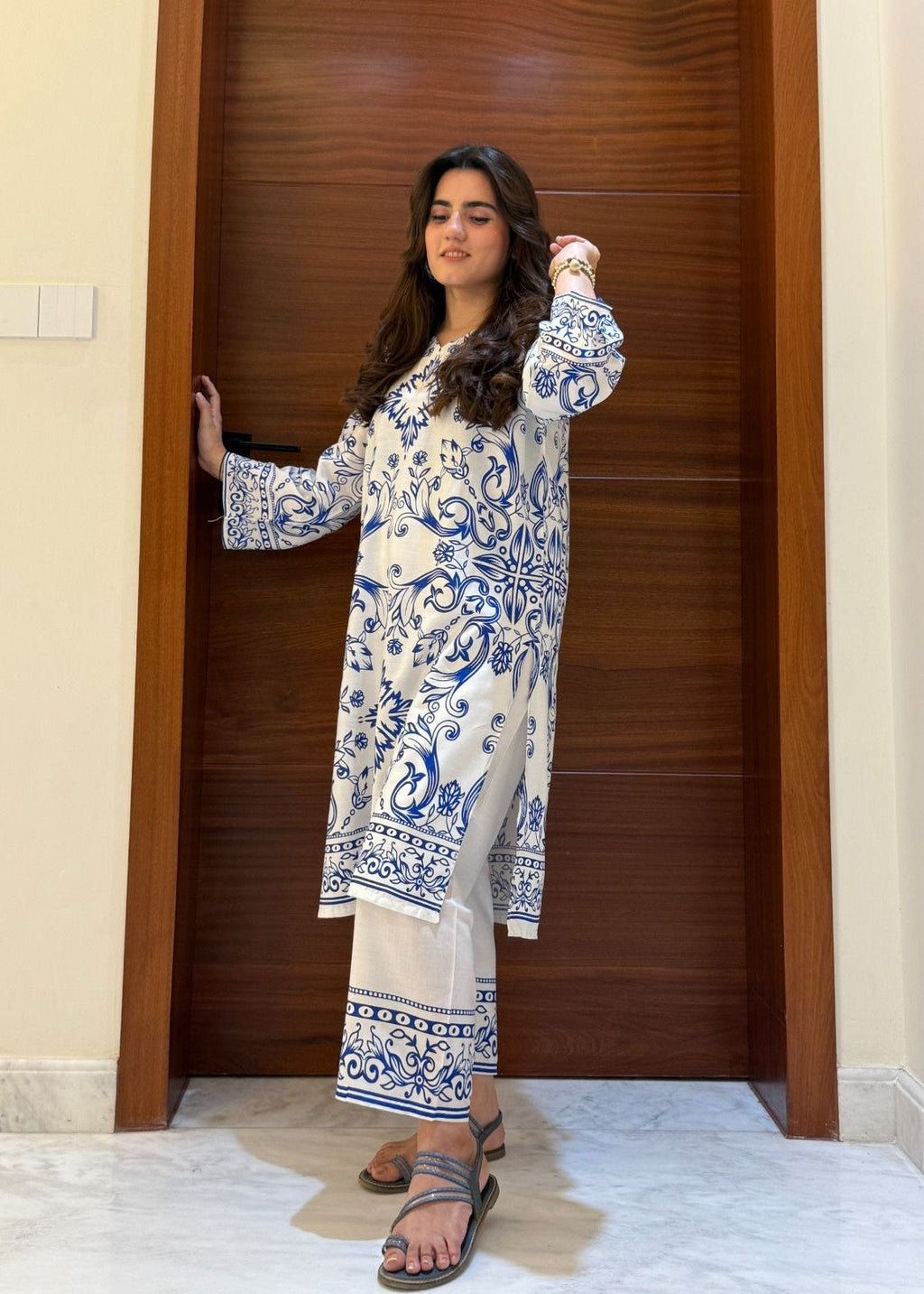 B.K Clothings Sara Blue Women 2pcs