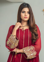 Alsiyab Mehru Maroon Women 3pcs