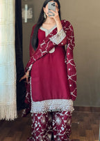 Four Season Boutique LACHA SILVER MAROON Women 3pcs