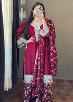 Four Season Boutique LACHA SILVER MAROON Women 3pcs