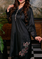 Pret Diaries Black Embroidered Women 2pcs