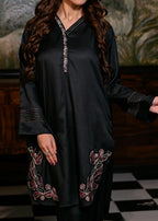 Pret Diaries Black Embroidered Women 2pcs
