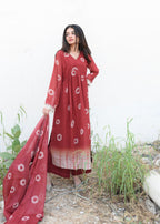 Ripret Shibori Pleated set Women 2pcs