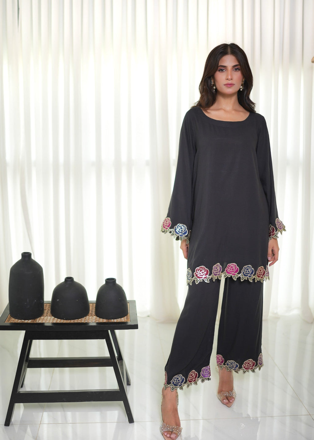 Ripret Rose coord set Women 2pcs