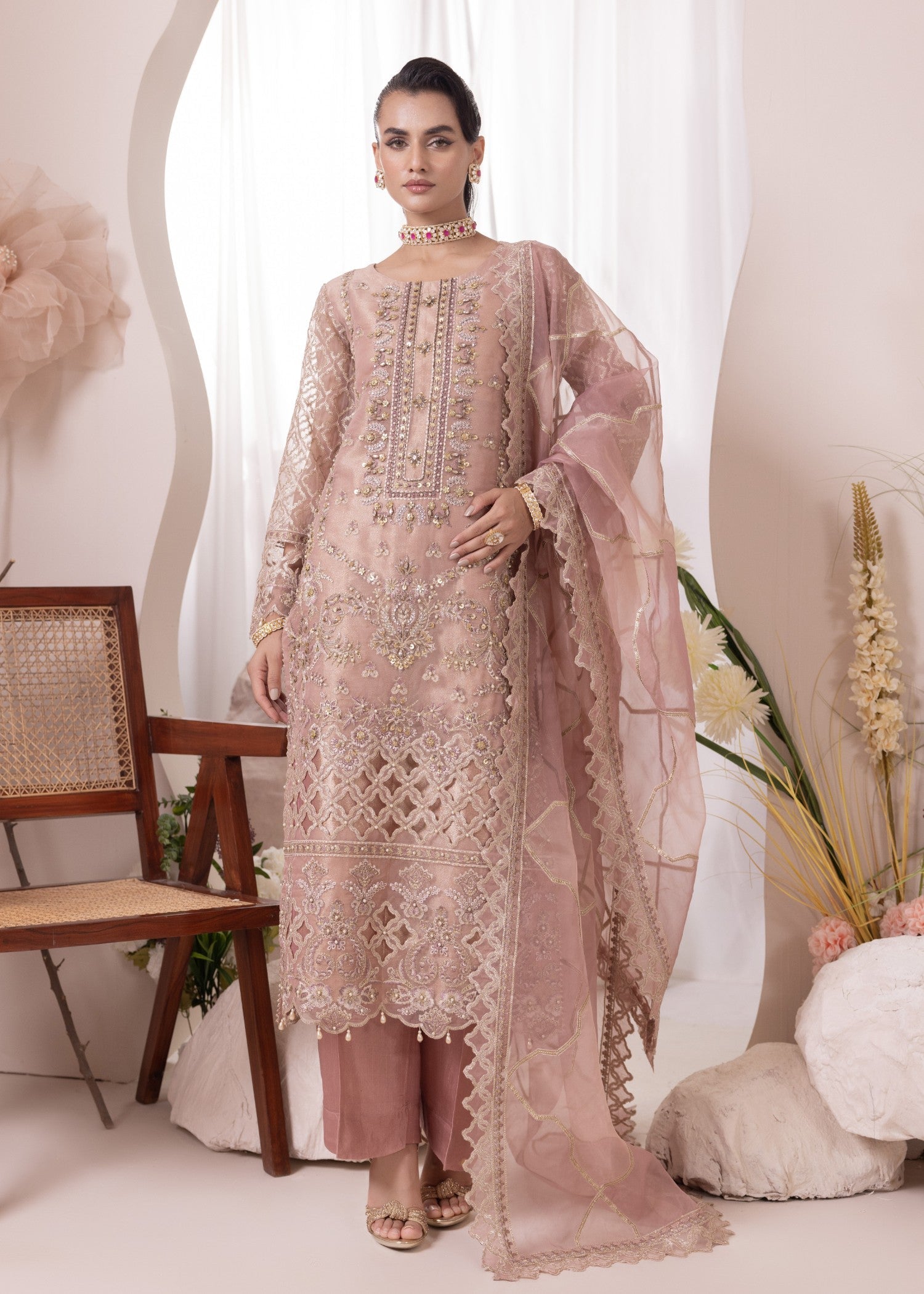 Diara Couture ROHEEN US 644 LIGHT PINK Women 3pcs