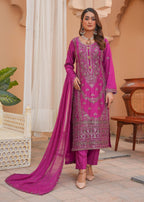 Madame Embroidered Viscose Suit 2747 Women 3pcs