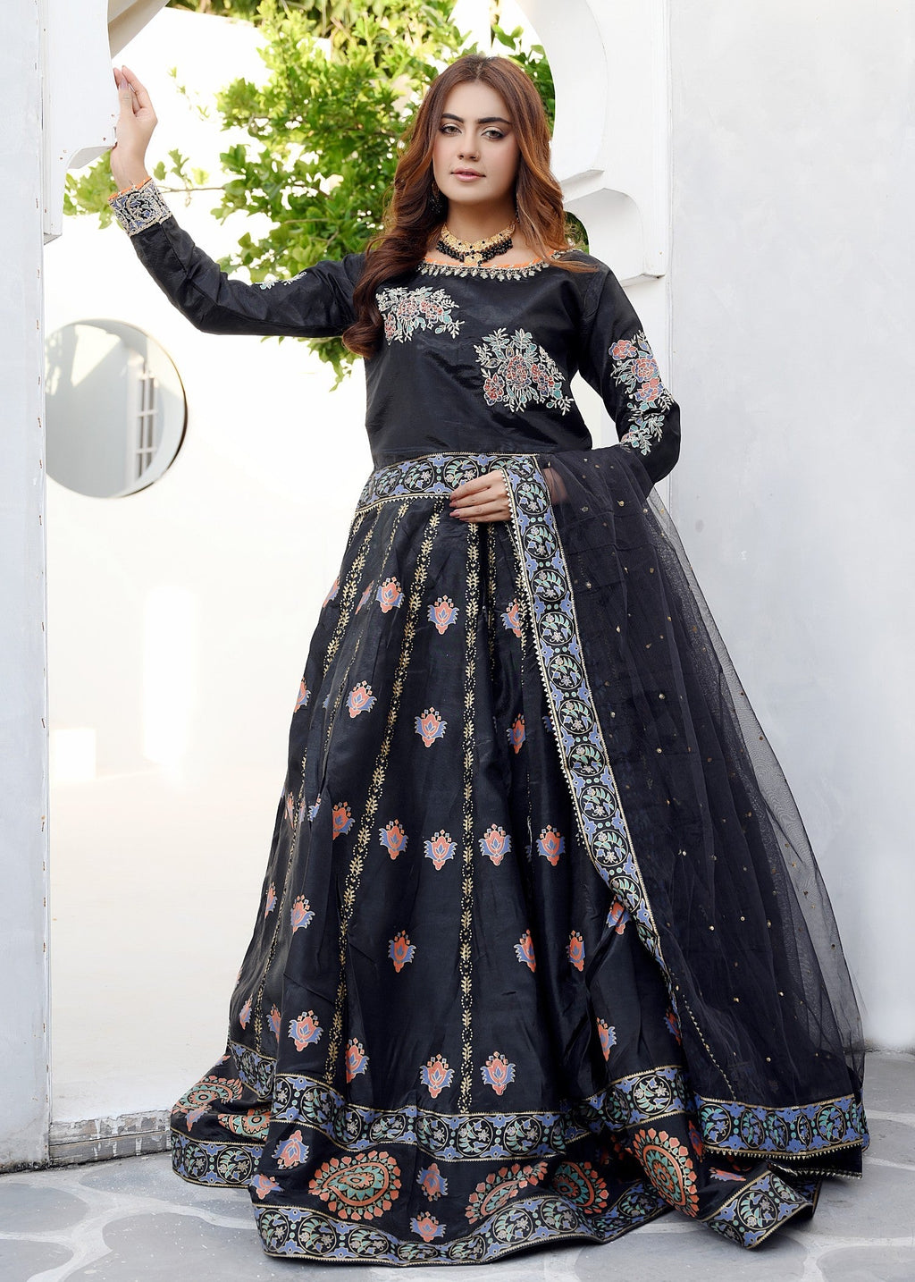 Miss & Mrs Black lhanga 029 Women 3pcs