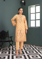 Mehryam Collection Skin Color Embroidered Poplin Suit Women 2pcs