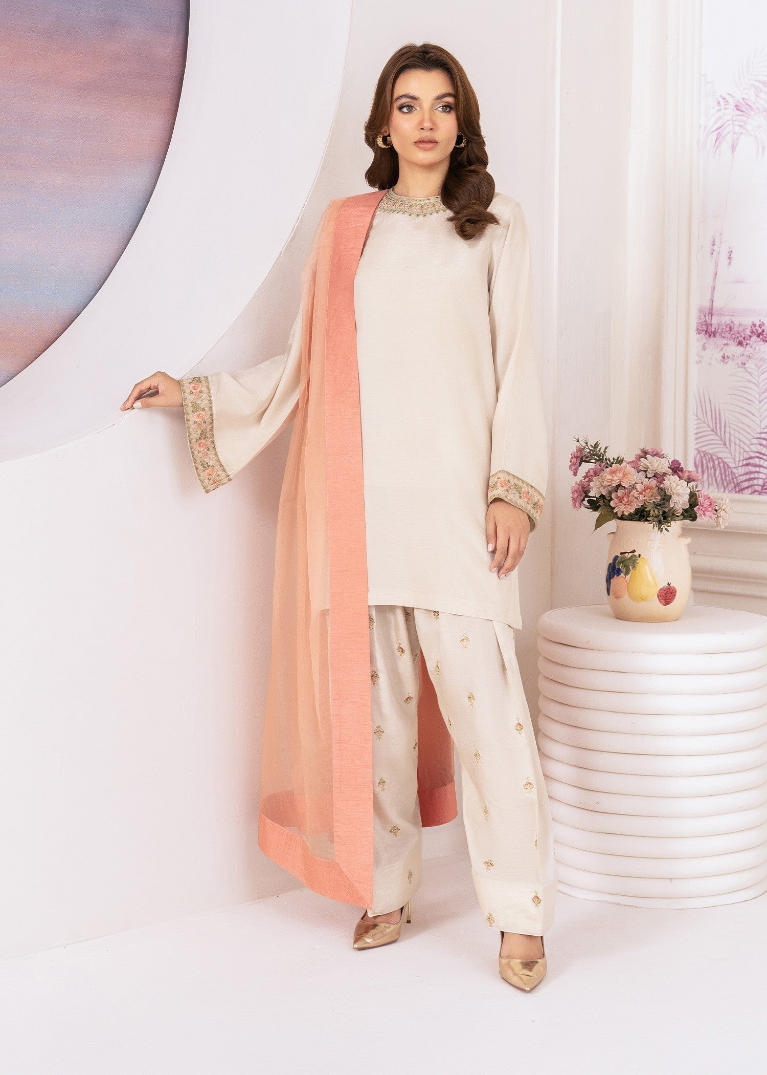 Rang-e-Haya Ivoria (Ivory) Women 3pcs