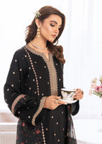 Rang-e-Haya Enara (Black) Women 3pcs