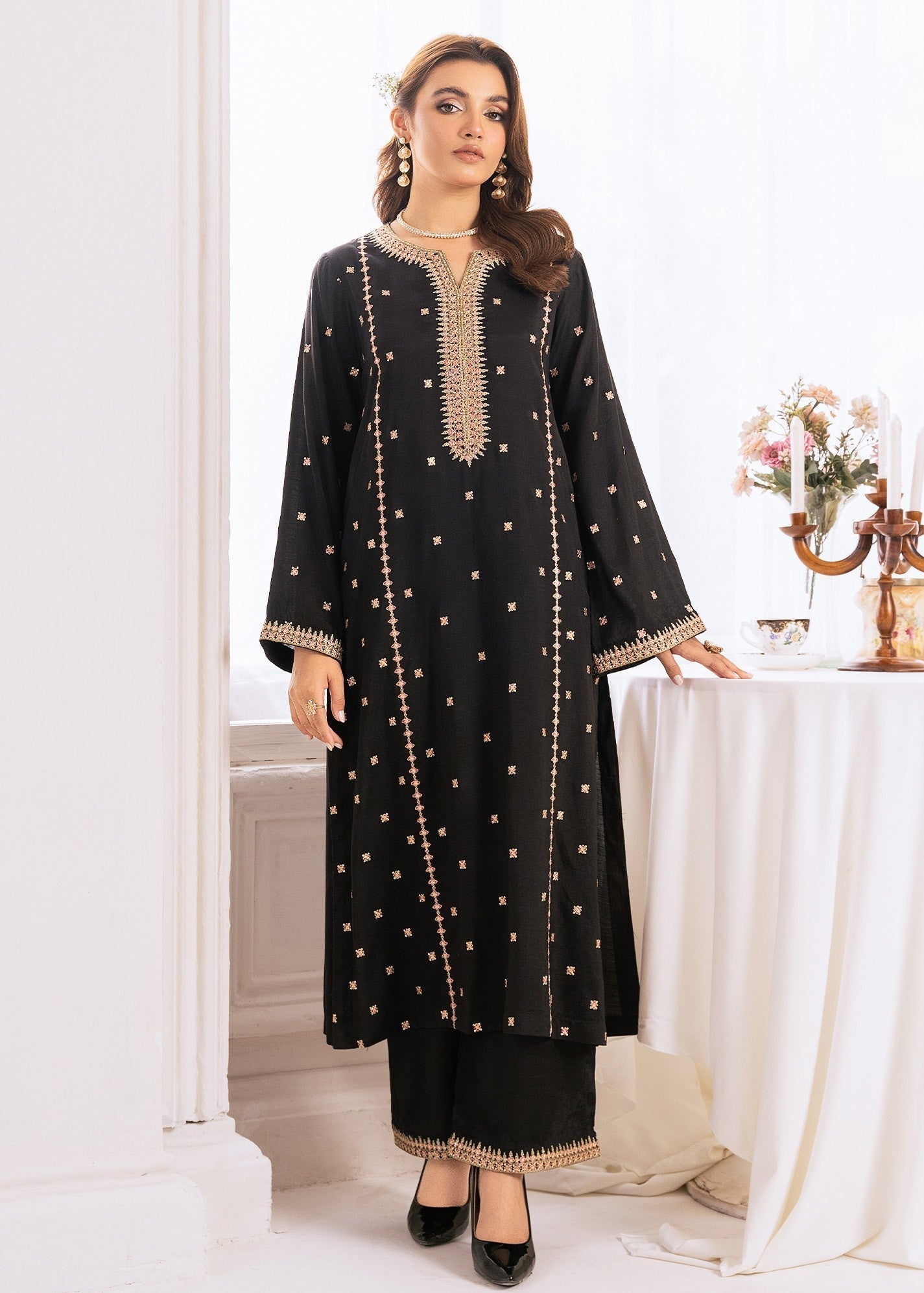 Rang-e-Haya Enara (Black) Women 3pcs