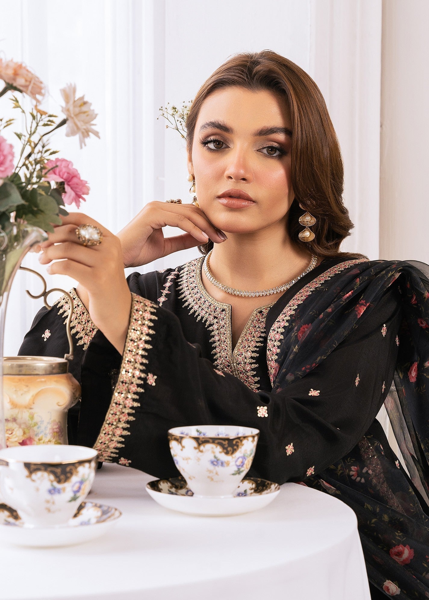 Rang-e-Haya Enara (Black) Women 3pcs