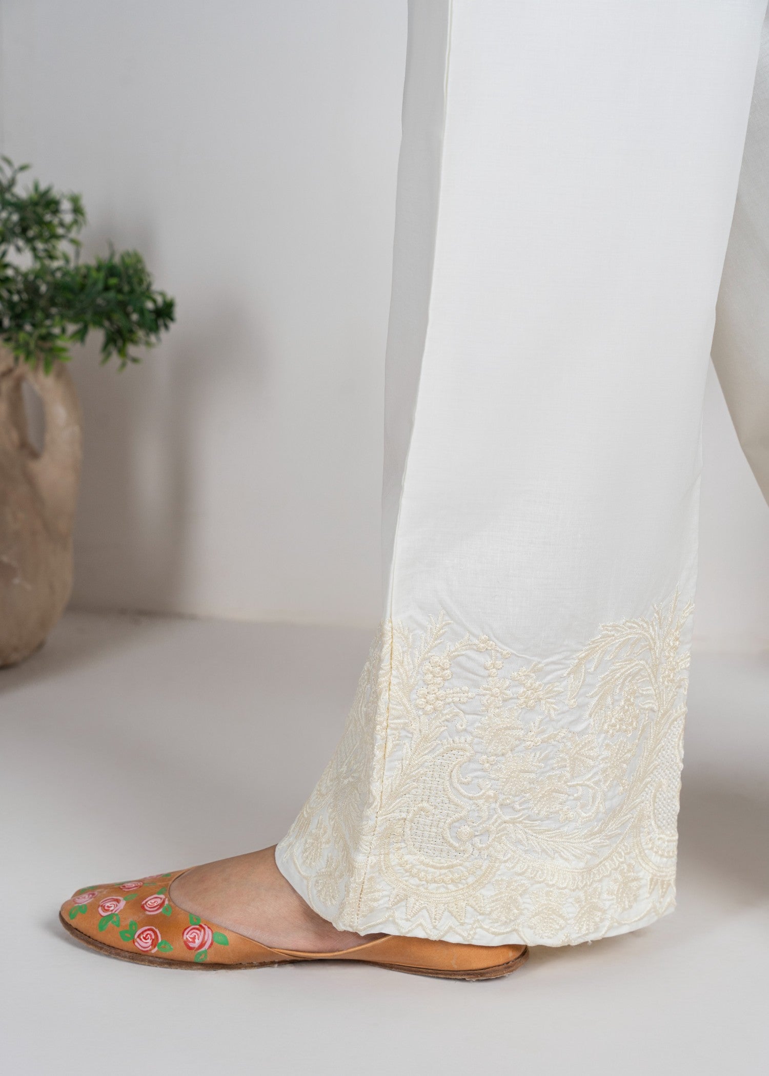 Rangeenz Embroidered Bell Trouser Moon D Women 1pcs