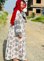 B.K Clothings floraol maxi gray Women 1pcs