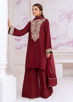 Rang-e-Haya Sophiara (Maroon) Women 3pcs