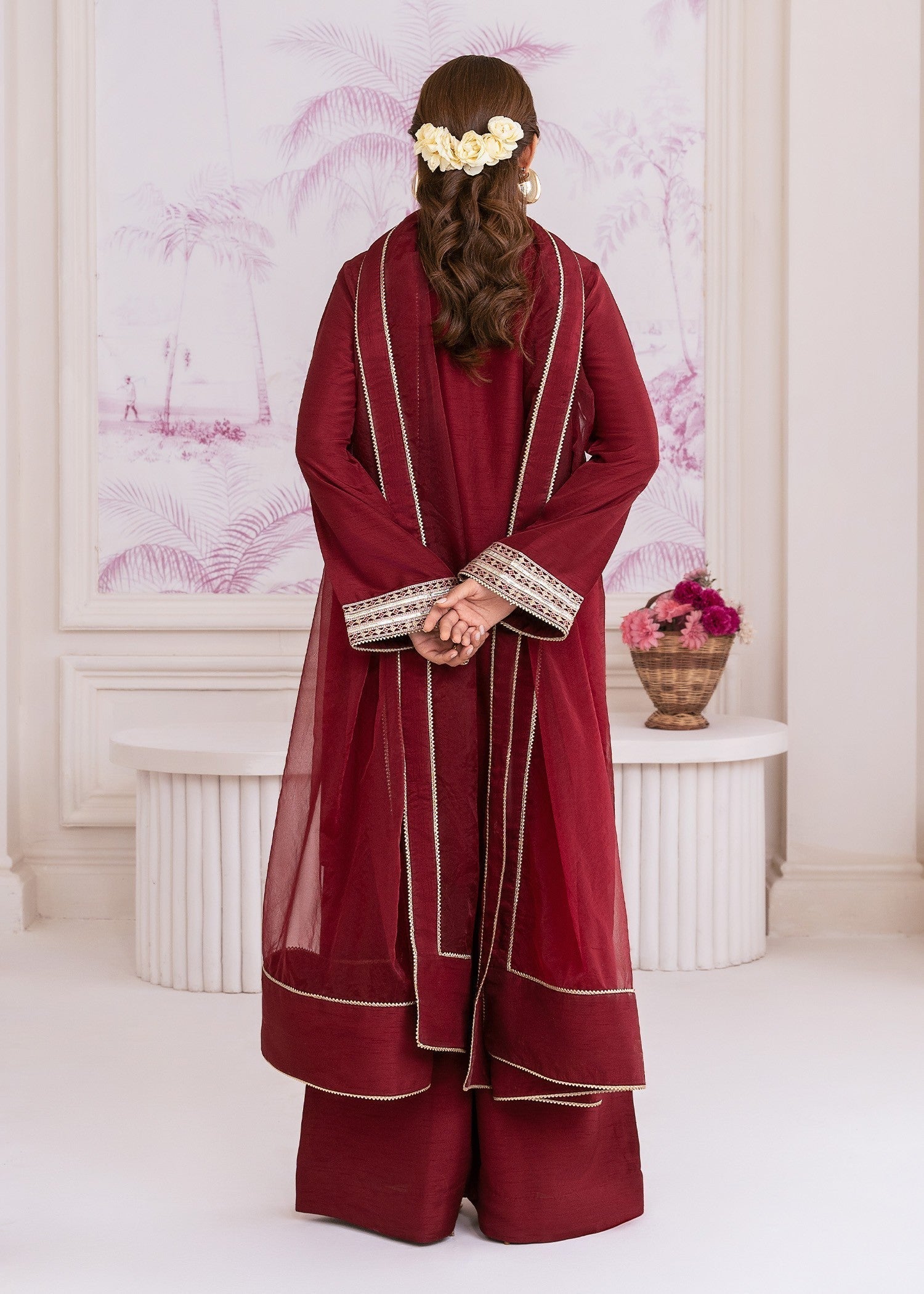Rang-e-Haya Sophiara (Maroon) Women 3pcs