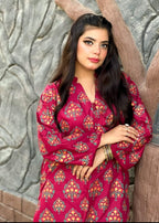 Gulposh Spade (Stiched ) Mehroon Women 2pcs