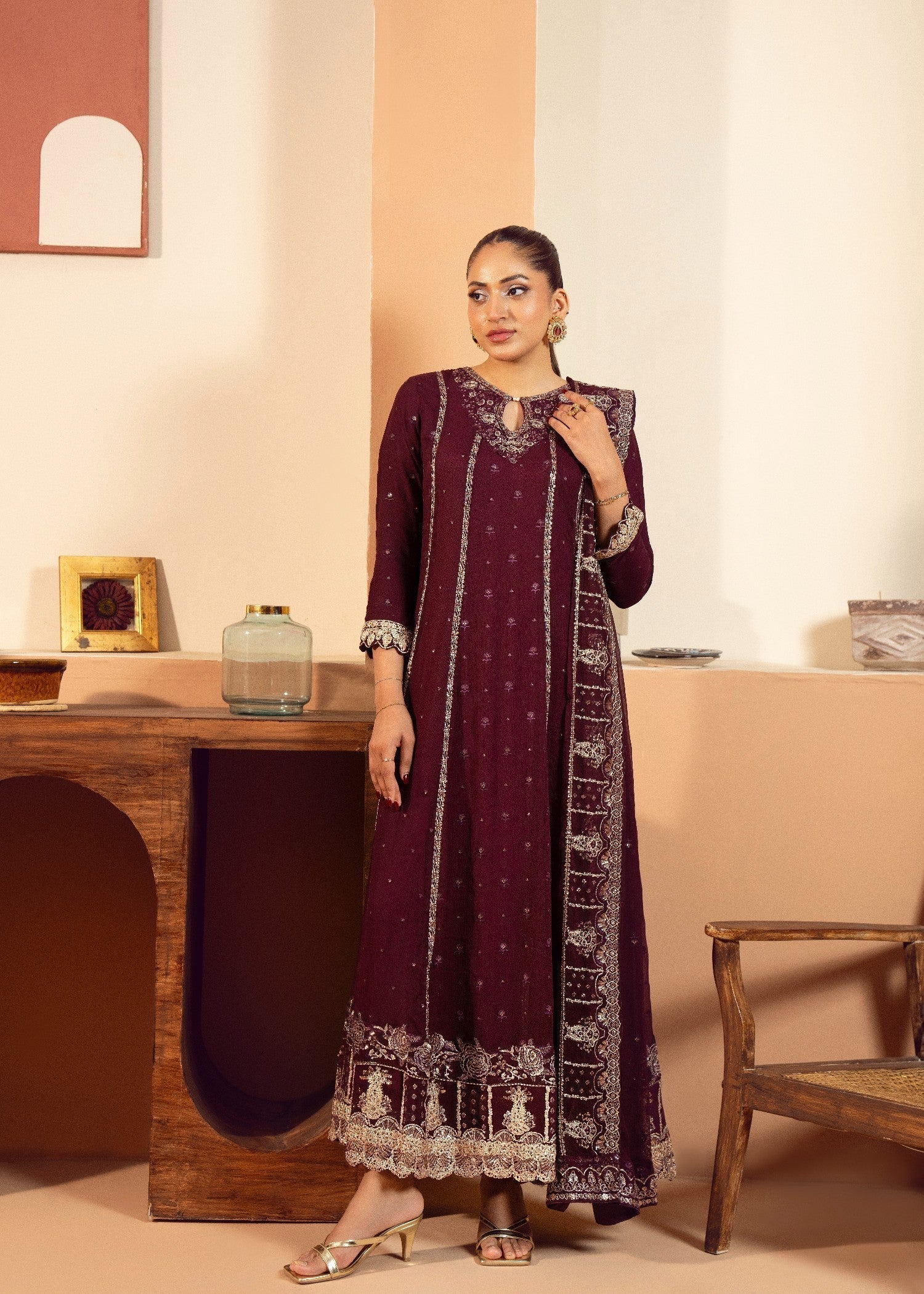 Kaamdar By Nofl Farooq Aftab Women 3pcs