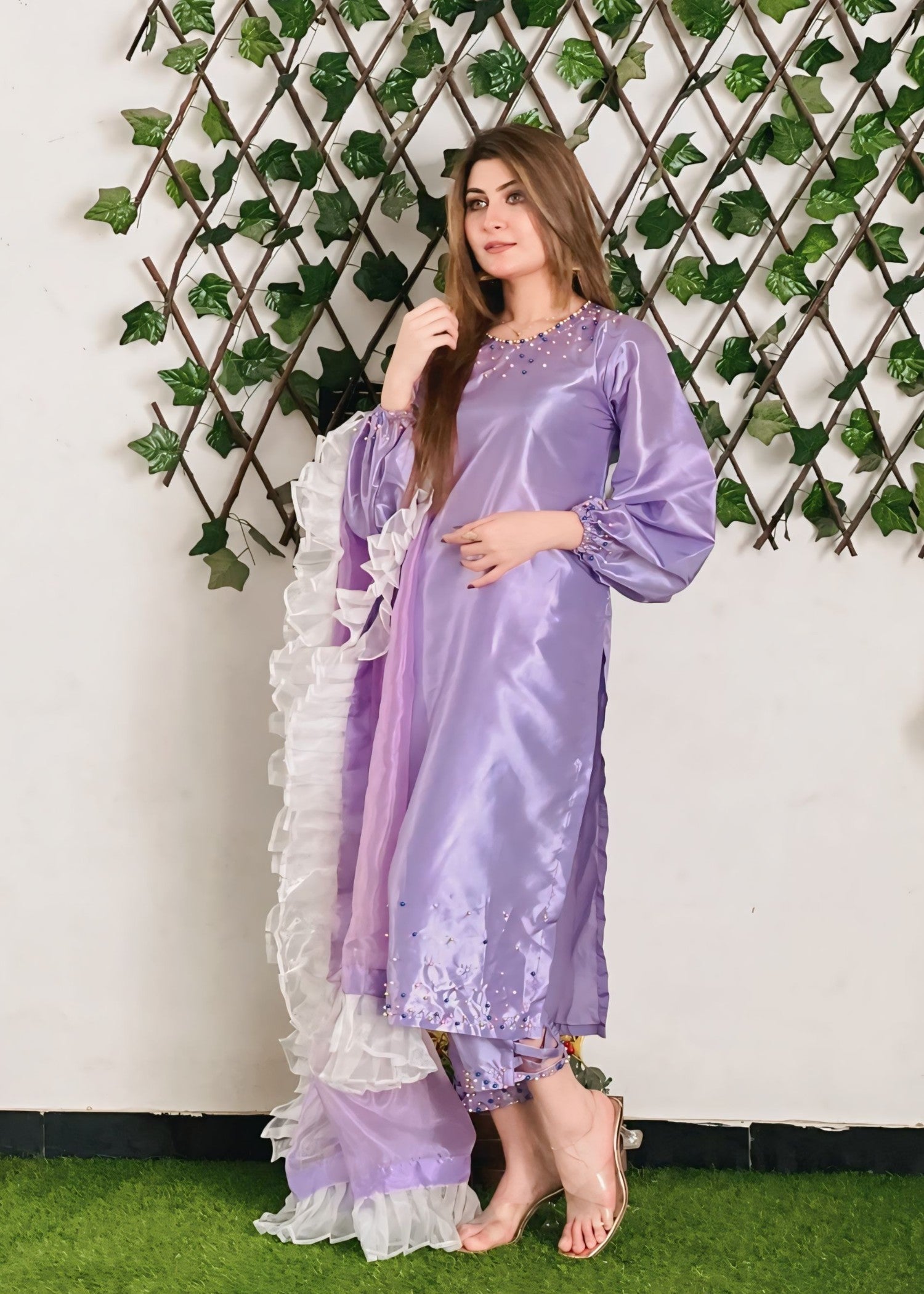 Anabiya pearl lavender Women 3pcs