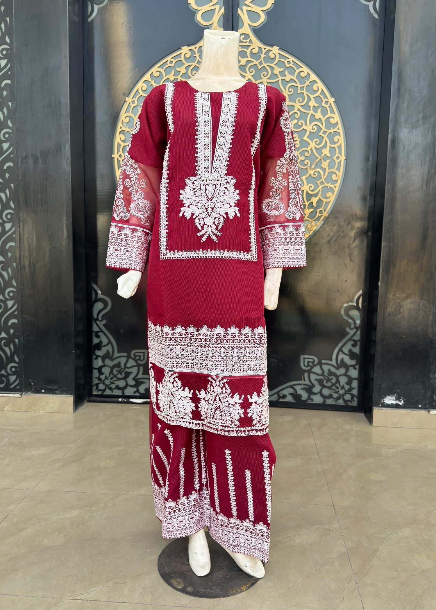 Noir Stitched Three Piece Dress HN Women 3pcs