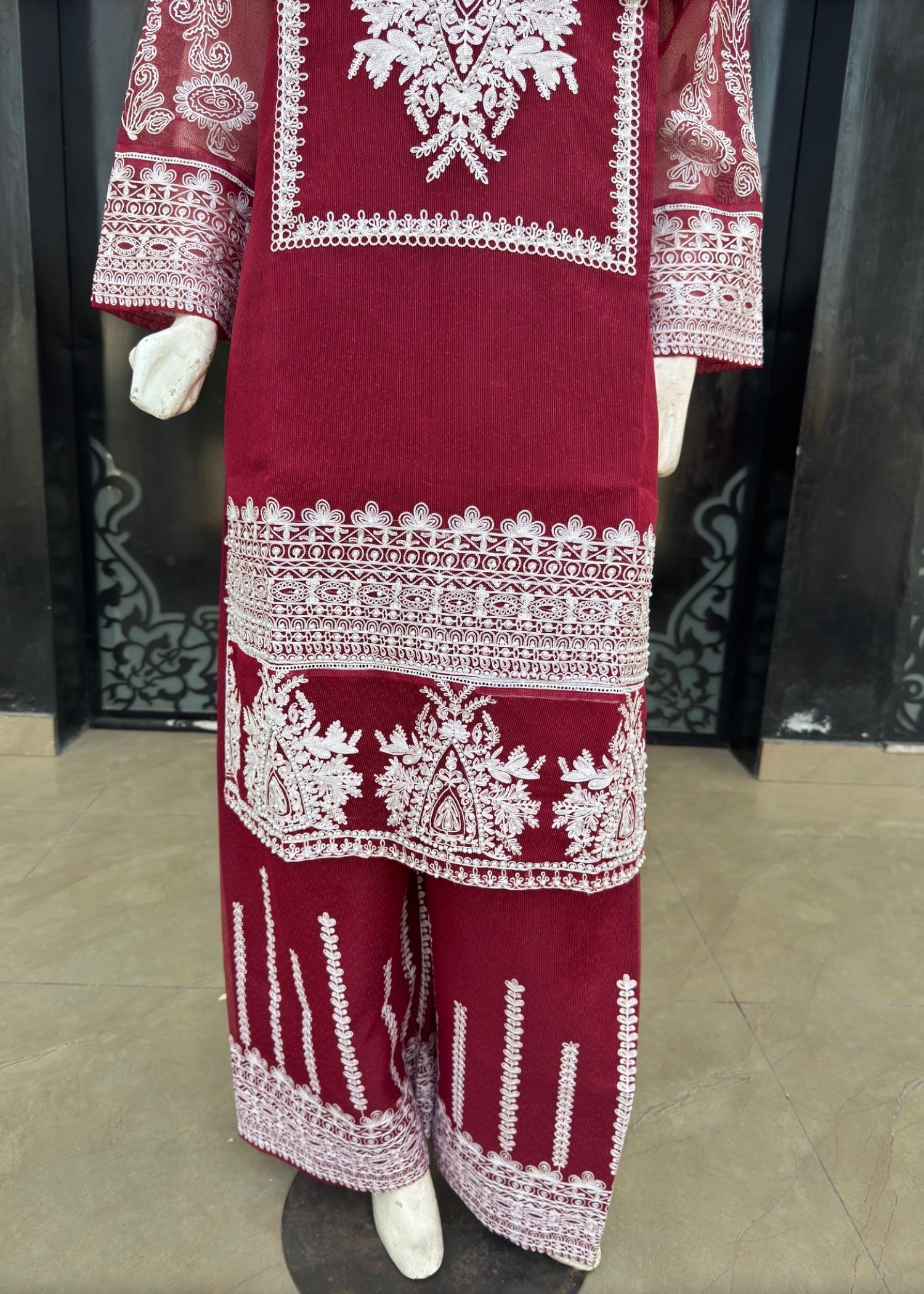 Noir Stitched Three Piece Dress HN Women 3pcs