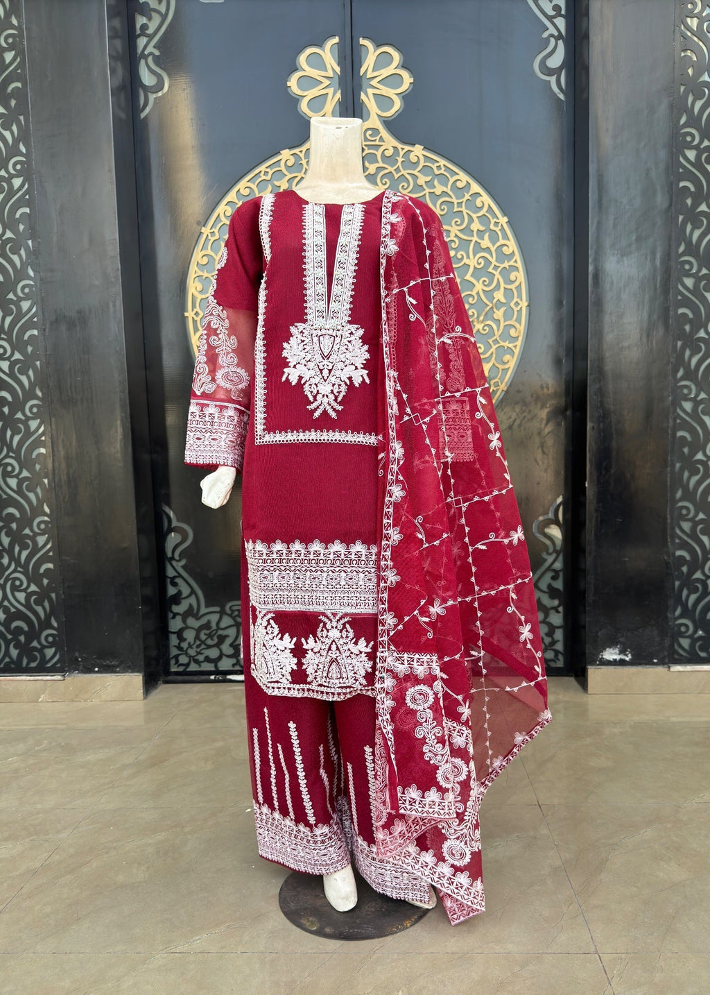 Noir Stitched Three Piece Dress HN Women 3pcs