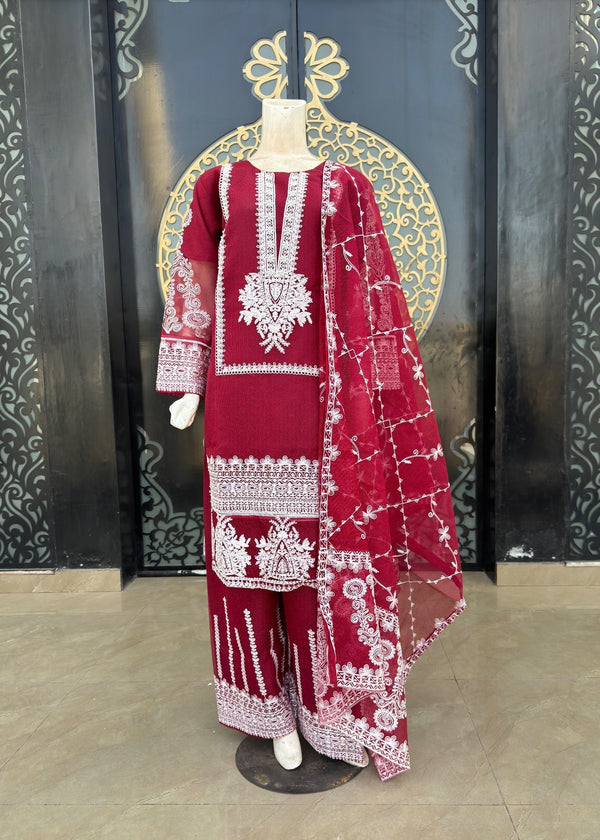 Noir Stitched Three Piece Dress HN Women 3pcs