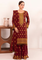 Four Season Boutique ZARI MAROON Women 3pcs