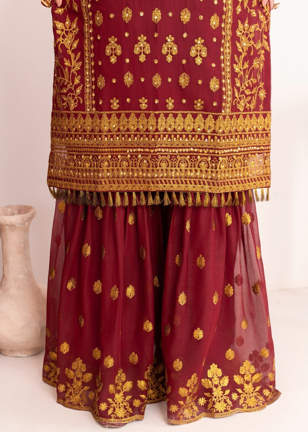 Four Season Boutique ZARI MAROON Women 3pcs