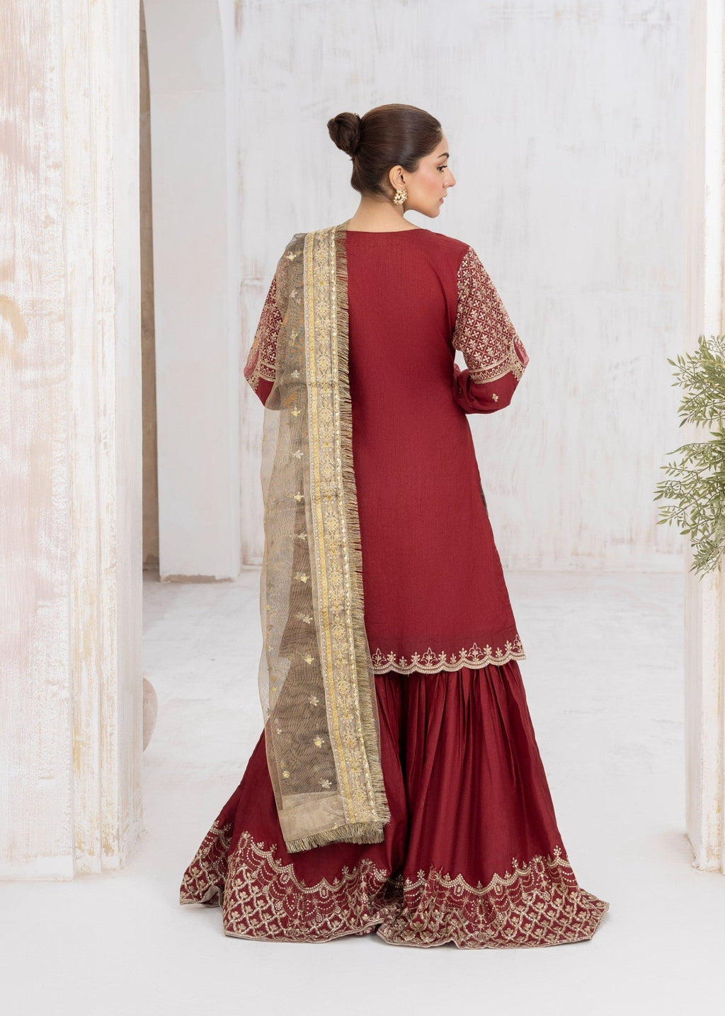 Malhaar MAL AL 4033 Red Women 3pcs