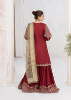 Malhaar MAL AL 4033 Red Women 3pcs