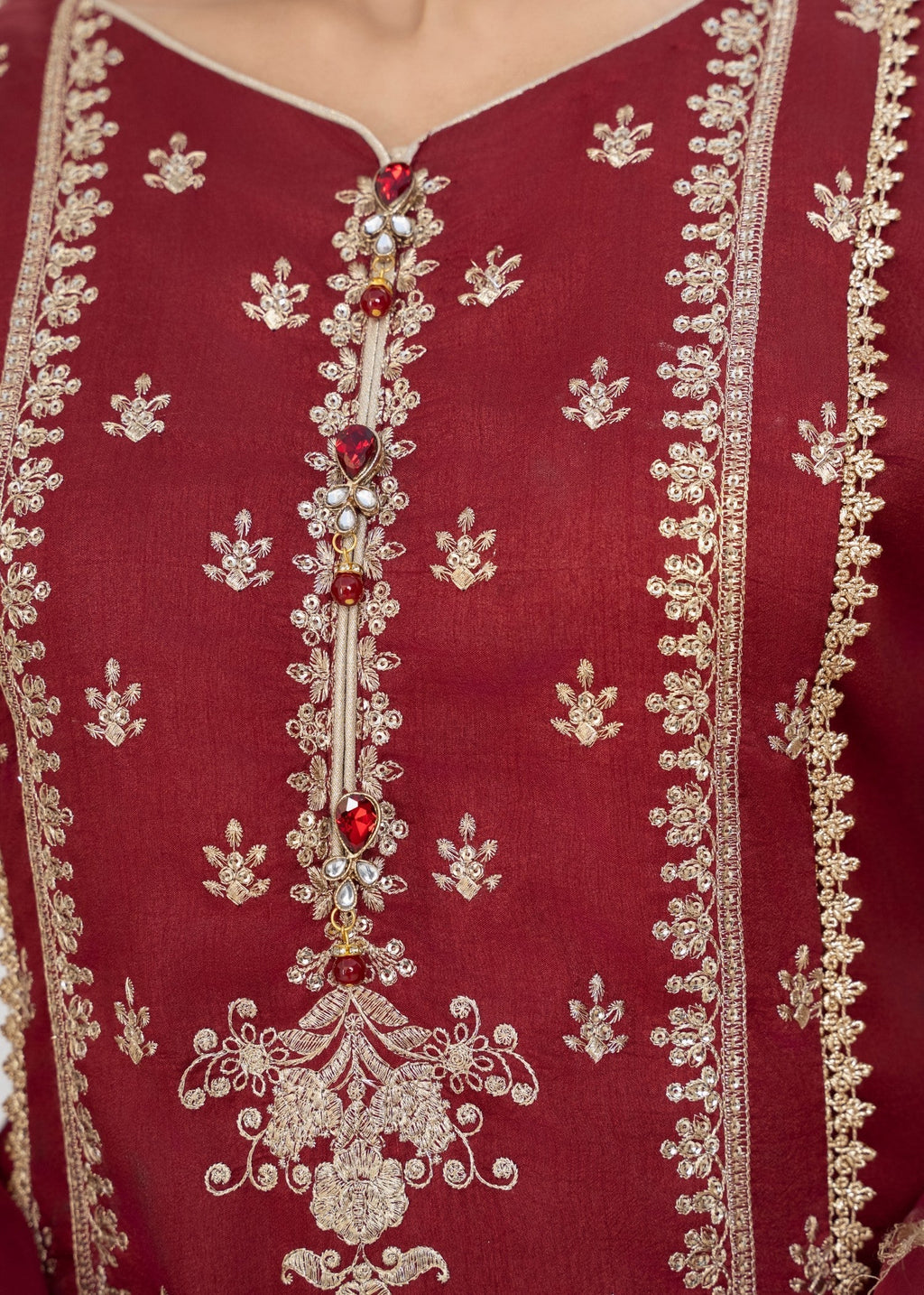 Malhaar MAL AL 4033 Red Women 3pcs